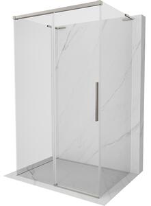 Mexen Rox-3SL, cabină de duș cu 3 pereți 140 x 95 cm, sticlă transparentă de 8 mm, profil de oțel, 8C2L-140-095-97-00-3S
