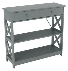 Consola LOMIR, gri, 87x30x80 cm