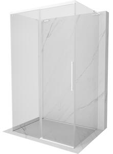 Mexen Rox-3SL, cabină de duș cu 3 pereți 120 x 75 cm, sticlă transparentă de 8 mm, profil alb, 8C2L-120-075-20-00-3S