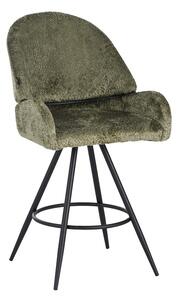 Scaun de bar Morea, Pako World, Verde, 55x66x107 cm