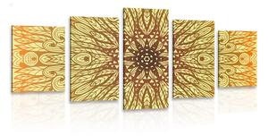Tablou 5-piese ornament etnic unic