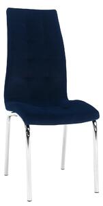 Scaun GERDA NEW, albastru, stofa clasica/metal, 42x58x103 cm
