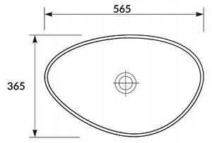 Cersanit Moduo, set dulap baie cu chiuveta blat 80x45x95 cm, stejar lucios alb, S801-447
