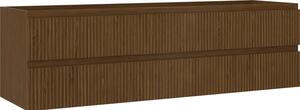 Mexen Rivel, mobilier baie 160 cm, 2 sertare, canelat, nuc, 91A20-16047-2-BFF86