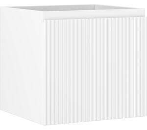 Mexen Rivel, mobilier baie 50 cm, 1 sertar, canelat, alb mat, 91A20-05047-1-BF01