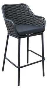 Scaund e bar Zuki, Pako World, Gri, 55x54x109 cm