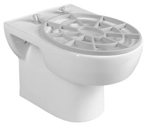 Aqualine Aqualine, Chiuvetă suspendată din ceramică cu grătar 36x52 cm, alb, VKZ02