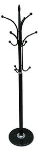 Cuier pom BELVIN, negru, metal/marmura, 37x175 cm