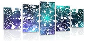 Tablou 5-piese Mandala modernă cu un model oriental