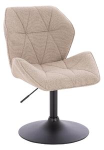 HR212N Scaun Latte Boucle cu Bază Neagră