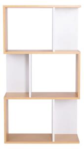 Etajera ERDEM NEW TYP 1, stejar natural/alb, DTD, 60x24x108 cm