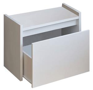 Pantofar BERGI, alb, DTD laminat, 60x30x45 cm