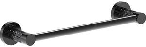 Mexen Triv, suport pentru prosoape 35 cm, crom negru, 70A33041-73