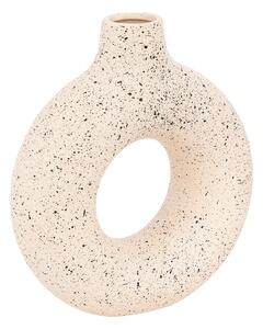 Vaza ceramica Circkly, Pako World, Alb-Negru, 27x9x30 cm