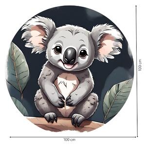 PIPPER. Autocolant circular de perete „Koala” mărimea: 60cm