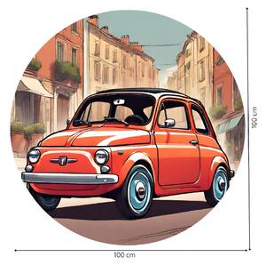 PIPPER. Autocolant circular de perete „Fiat” mărimea: 100cm