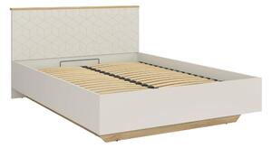 Pat GLAMOUR 160x200, casmir/stejar, PAL, cu somiera