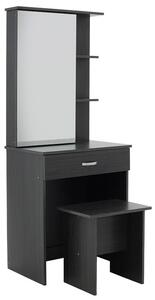 Masuta de toaleta cu oglinda Zelia culoarea wenge