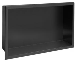Bathroom shelf 30x45 matte black