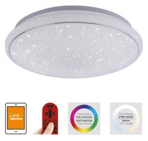 Plafonieră LED RGB dimabilă JUPI LED/28W/230V Leuchten Direkt 14743-16 + telecomandă