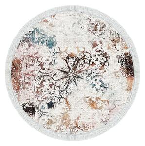 Covor, 100x100 cm, forma rotunda, poliester, multicolor, ALN400609RN17