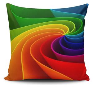 Husa perna NKLF-264, multicolor, bumbac/poliester, 43x43 cm
