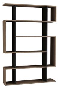 Biblioteca MITO, stejar sonoma/gri antracit, PAL melaminat, 110x26x161