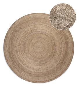 Covor grej reversibil rotund din iută ø 100 cm Braided – Hanse Home