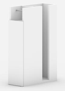 Dulap baie PAPER, alb, PAL melaminat, cu o usa, 17x42x66 cm