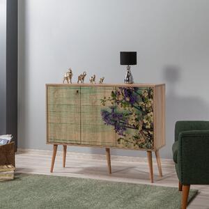 Comoda Mega - 727, stejar sonoma, PAL melaminat, 120x36x90 cm