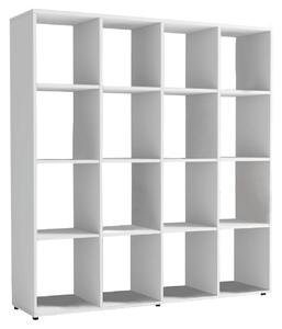 Biblioteca SARAH, alb, PAL melaminat, 139x33x144 cm
