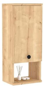 Dulap baie MIS, stejar sapphire, PAL melaminat, cu o usa, 30x22x71 cm