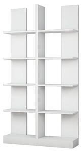 Biblioteca IKIZ, alb, PAL melaminat, 100x26x187 cm