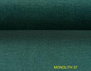 Pat MASSA 180 boxspring, stofa catifelata verde MONOLITH 37, cu saltel