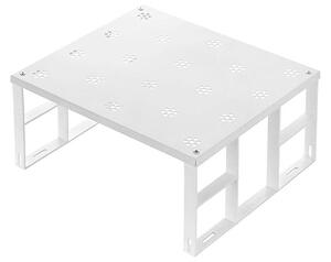 Organizator bucatarie 8100, alb, metal/plastic, 32x28x15 cm