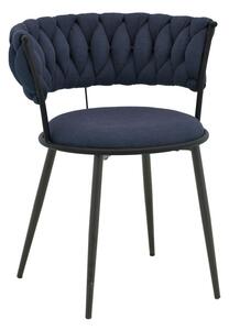 Scaun cu brate Alkia I Albastru inchis 57x58.5x72 cm