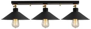 Lustra BERCESTE N 660, negru, metal, 80x24x16 cm