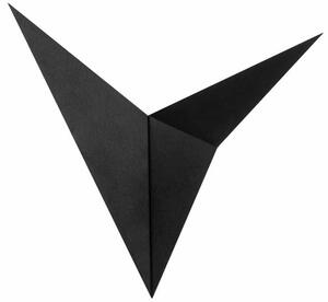 Aplica BIRD - 3201, negru, metal, 34x5x34 cm