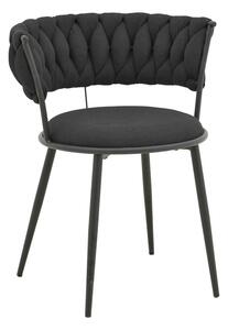 Scaun cu brate Alkia I Negru 57x58.5x72 cm