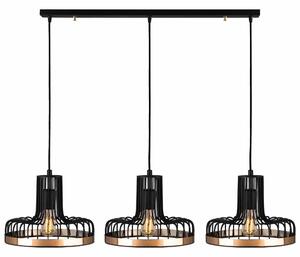 Lustra Fellini, MR - 774, cadru metalic, negru, 100x20x112 cm