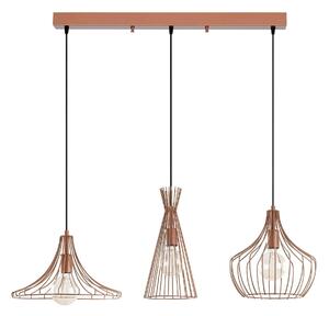 Lustra MEZOPOTAMYA N-1285, auriu-rose, metal, 110x37x122 cm