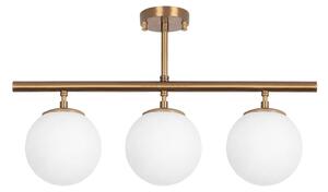Lustra ATMACA 10270, auriu/alb, metal/alb, 60x15x37 cm