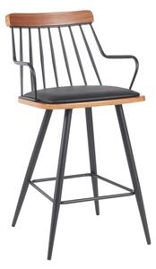Scaun de bar Posse Negru 48x54x92.5 cm