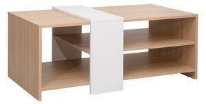 Masuta de cafea Cozeto Alb 100x53x41.5 cm
