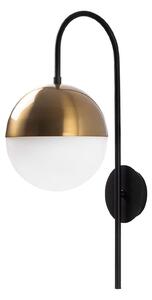 Aplica BASTOS 3051, auriu/negru, metal, 20x31x57 cm
