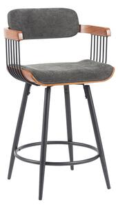 Scaun de bar Cameo Gri inchis 53x50x93 cm