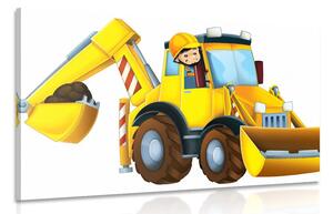 Tablou excavator pentru copii
