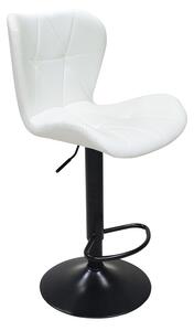 Scaun de bar ajustabil Coozy Alb 46x47x112 cm