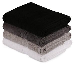Set 4 prosoape baie RAINBOW, bumbac, 70x140 cm