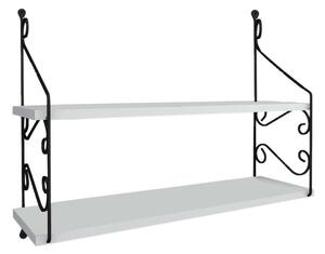 Raft SERAMONI, alb, PAL melaminat, 72x20x51 cm